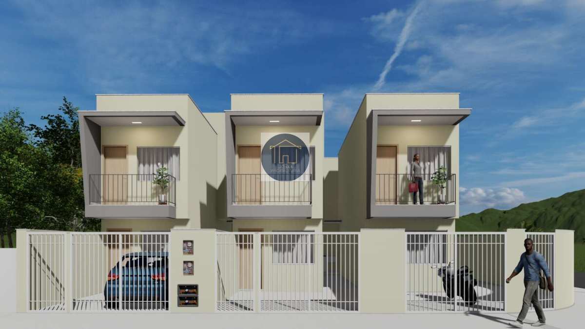  - Casa geminada com garagem independente à venda em São Gonçalo, LARANJAL, com 2 quartos